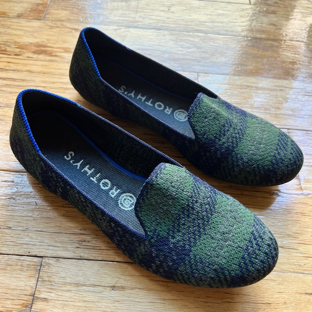 Rothy’s Tartan Plaid Loafers - Size 7.5